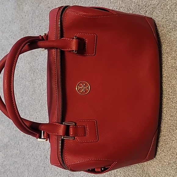 Tory Burch red Saffiano Bowling bag - Picture 3 of 9